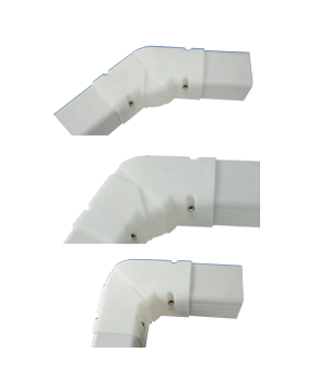 SpeediDuct justierbarer Bogen 45° - 90° 70 x 65 mm