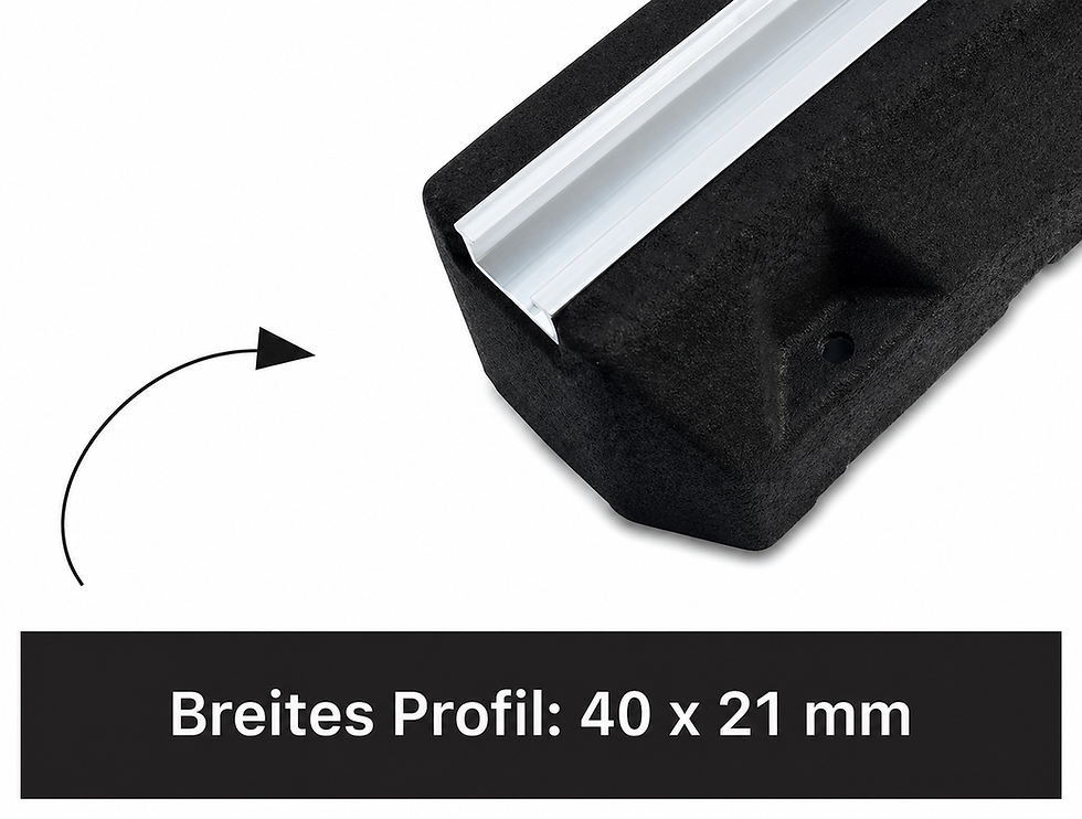 Miniaturbild: Bodenkonsole Dämpfungssockel SET 600x200x230mm