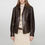 Thumbnail: Vintage Brown Aviator Style Leather Jacket