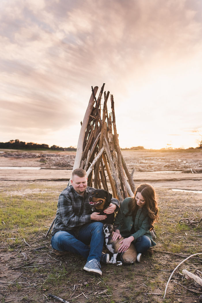 Folsom Lake engagement session