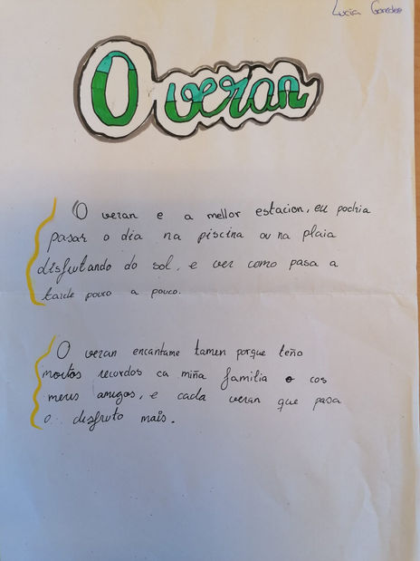 O meu poema das letras galegas.
