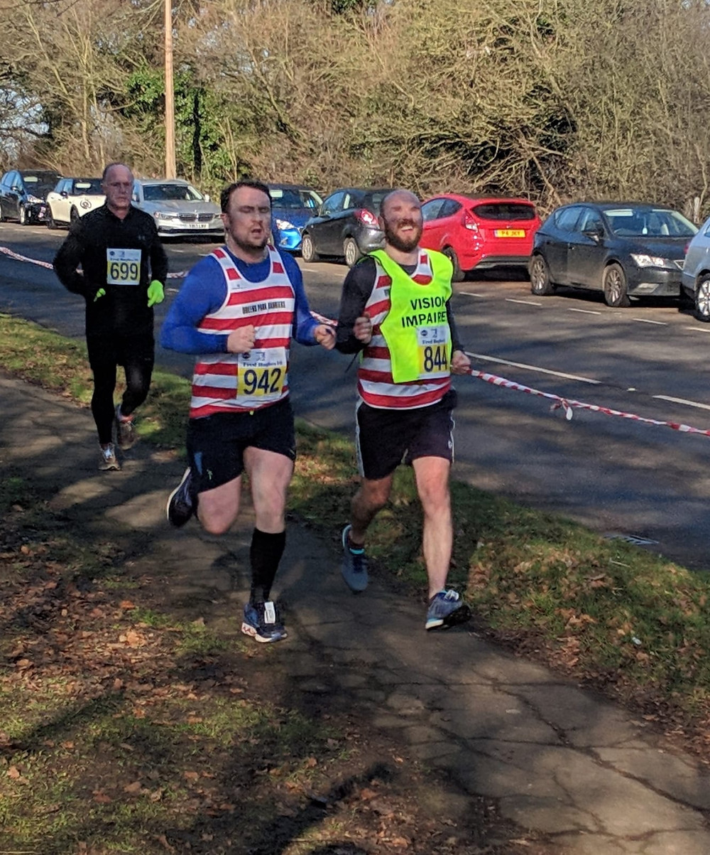 James guiding Martin at the Fred Hughes 10