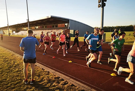 Queens Park Harriers running at Willesden Sports Centre track