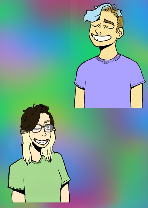 Drawing of Tori & Andy