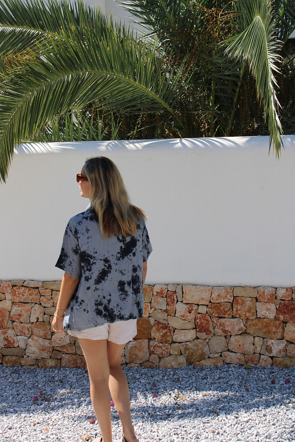 Thumbnail: Tie & Dye blouse in grey