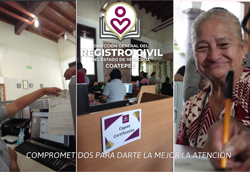 Registro Civil de Coatepec: Eficiente, transparente y cercano a la gente