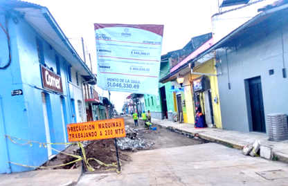 Rehabilitan la segunda calle de Colón en el centro de la ciudad