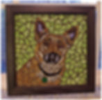 'Goldie' mosaic portrait