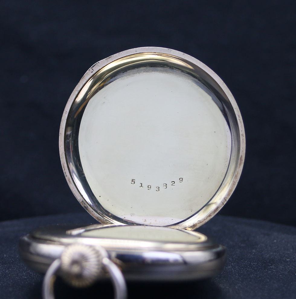 Miniatura: Antique Waltham 17J  Gold Filled Full Hunter Pocket Watch