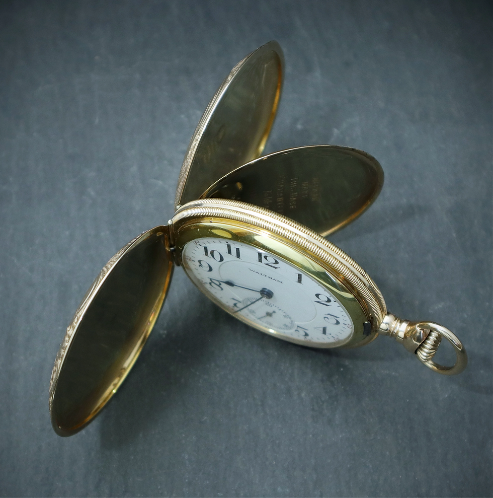 Thumbnail: Waltham 21 Jewel 16s Full Hunter Pocket Watch