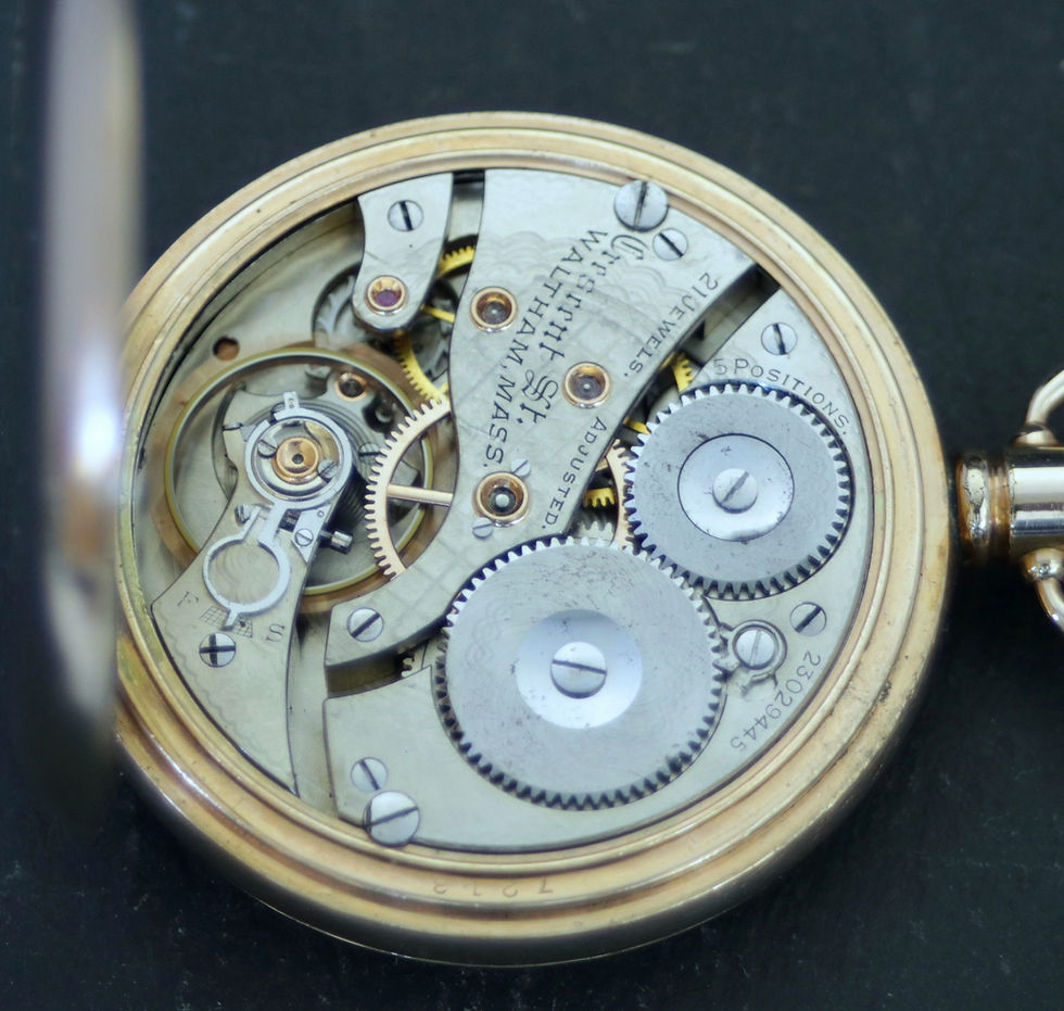 Miniatura: Outstanding Waltham 21 Jewel 16s Full Hunter Pocket Watch