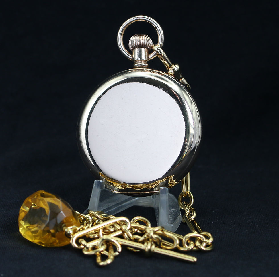 Miniatura: Outstanding Antique Waltham Bond St 14k Gold Filled Full Hunter Pocket Watch