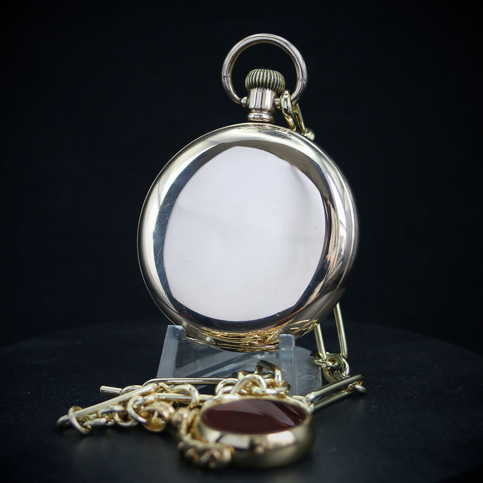 Miniatura: Beautiful Antique Omega Gold Filled Full Hunter Pocket Watch