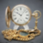 Miniatura: Antique Victorian 14k Gold Filled Waltham 1888 Half Hunter Pocket Watch