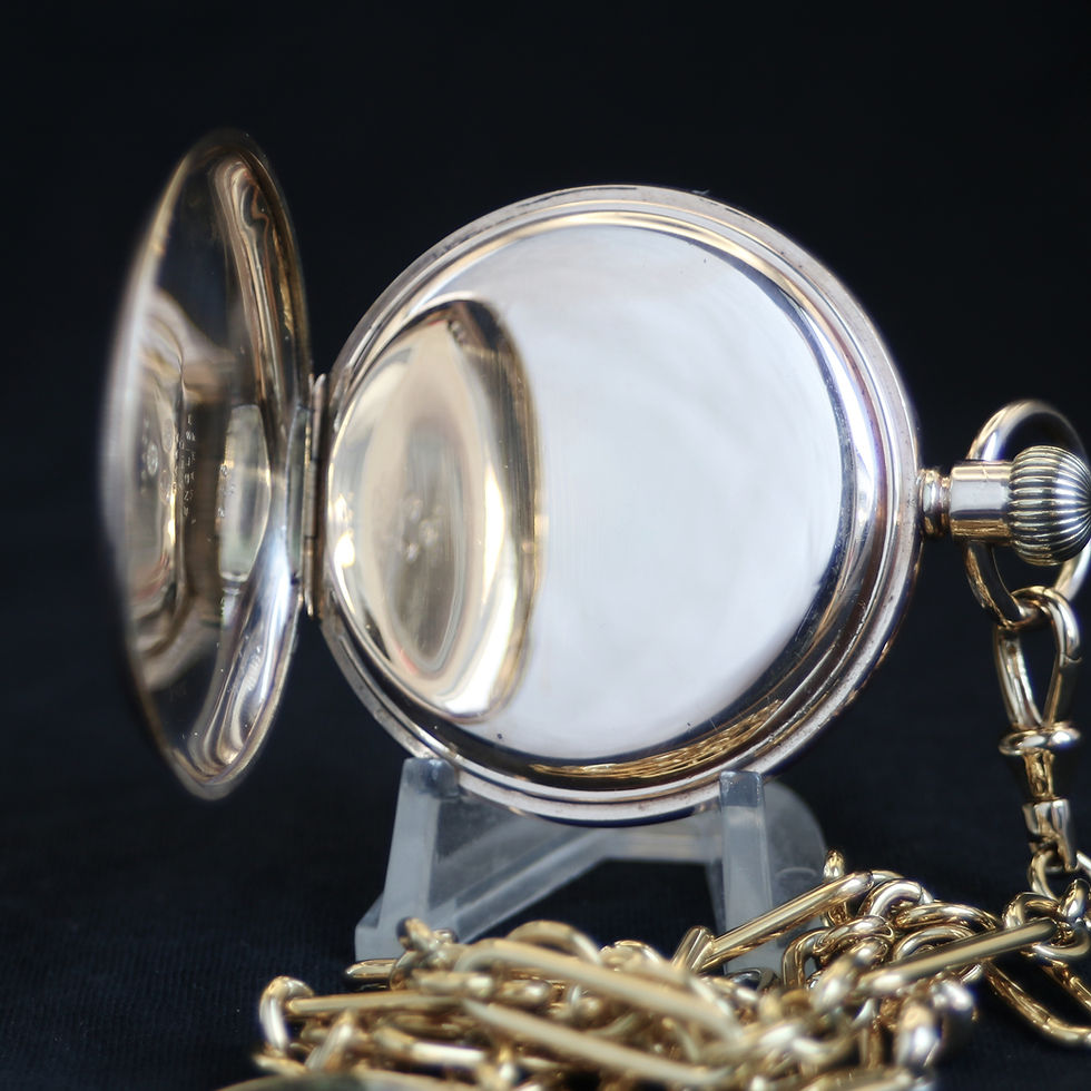 Thumbnail: Outstanding Antique Waltham 17J Gold Filled Full Hunter Pocket Watch