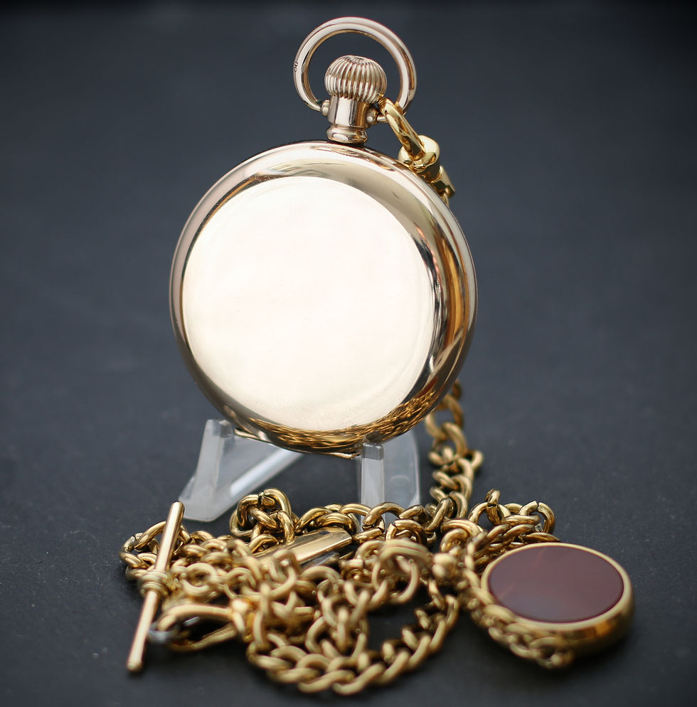 Miniatura: Outstanding Antique Waltham 17J Gold Filled Full Hunter Pocket Watch