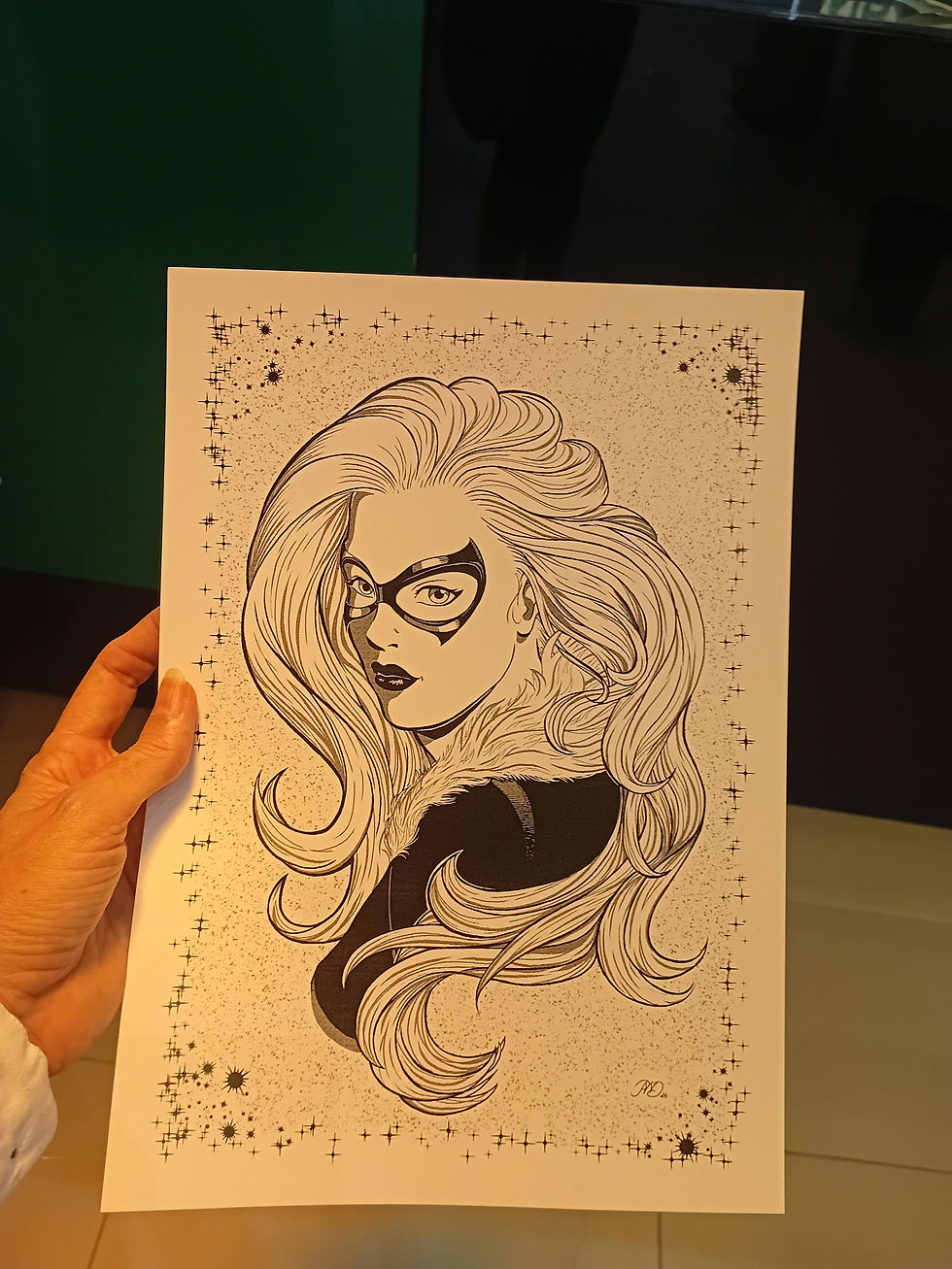 Miniatura: Gata Negra - print on demand