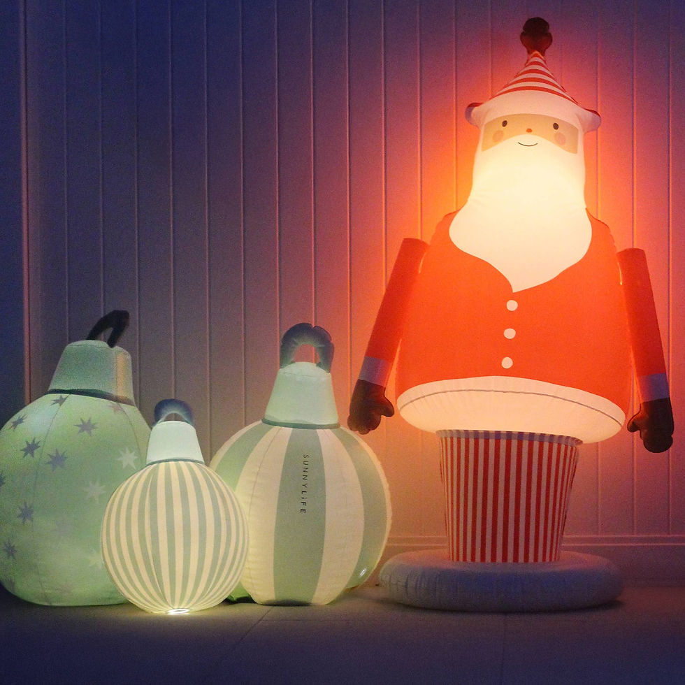 Sunnylife - Christmas Light Up Standing Santa Red