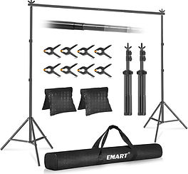 Backdrop stand for video podcast