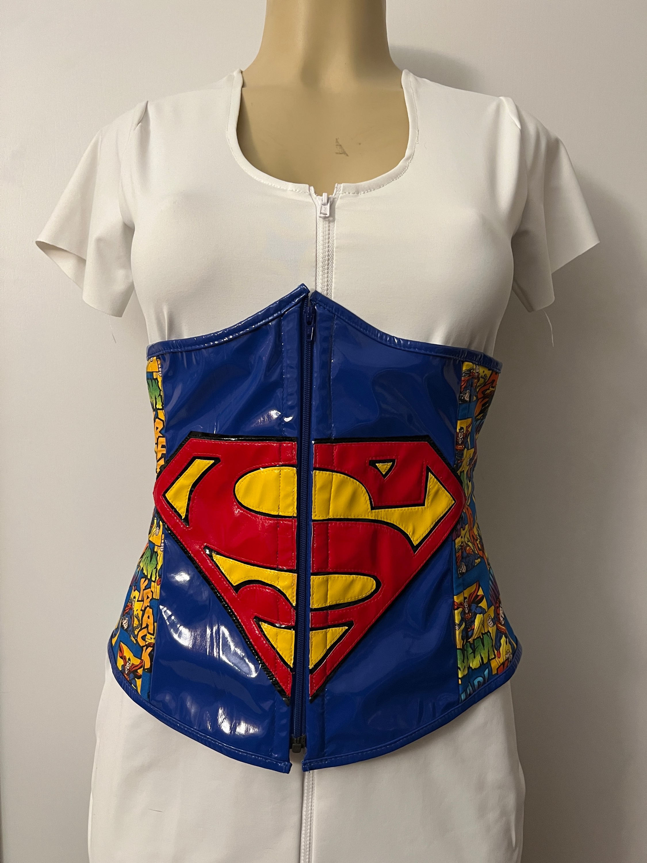 ONE OF A KIND Superman Waist Cincher Corset
