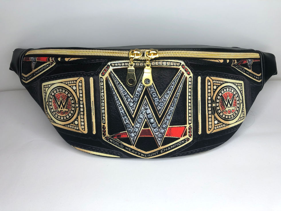 SiQ Original Wrestling BELT Fanny Pack Gold Zip
