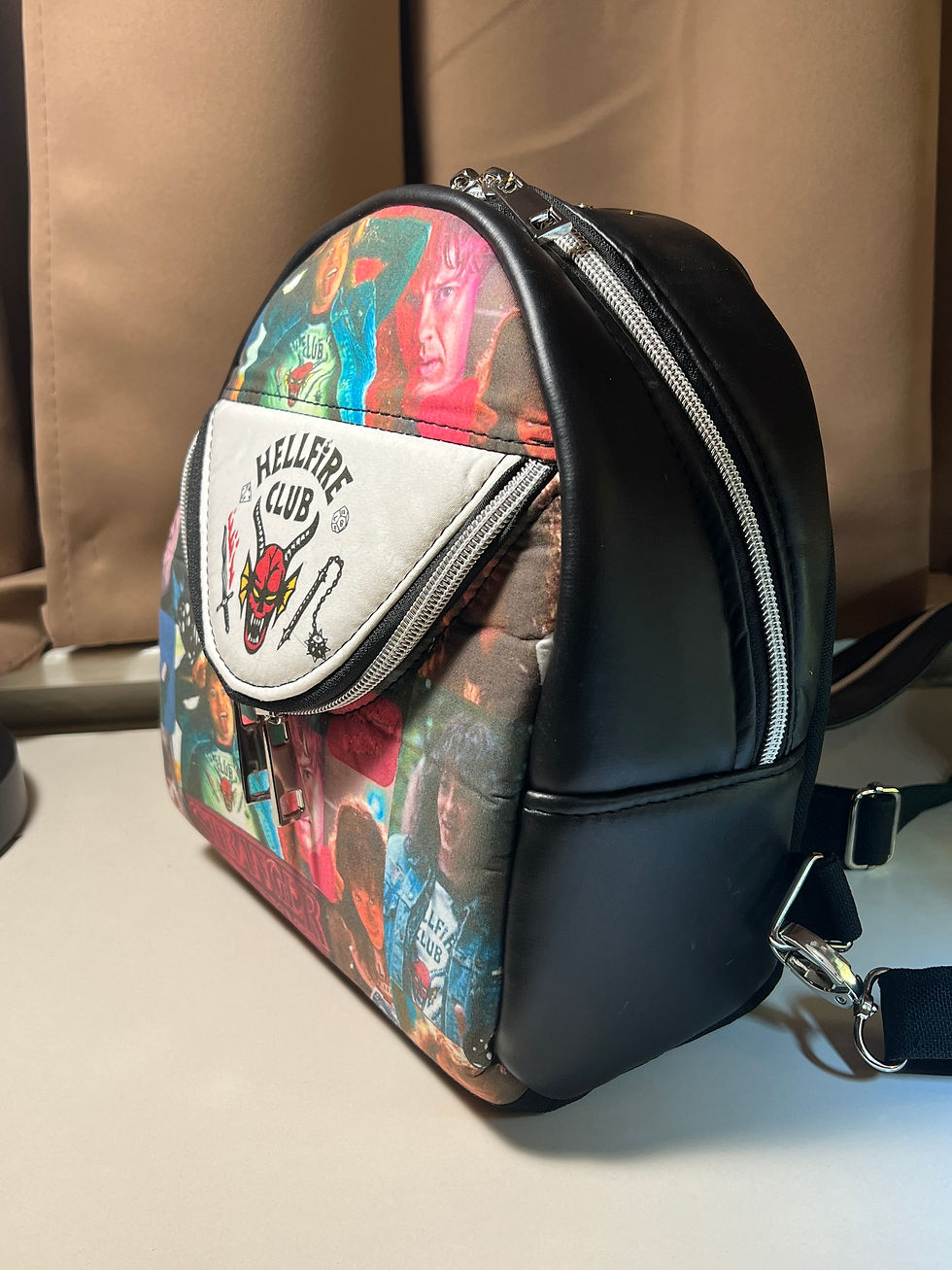 Thumbnail: 2nd Eddie Munson, HELLFIRE CLUB Mini Convertible Backpack/sling