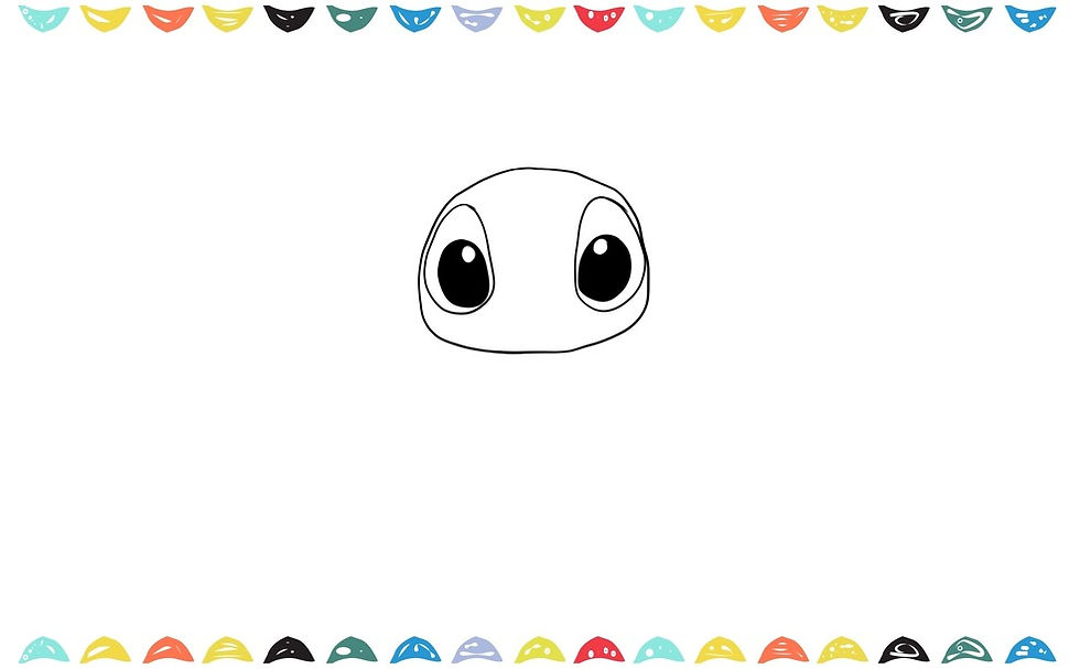how to draw stitch step 3 - Stitch’s eyes