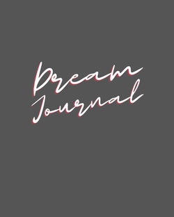Dream Journal (Charcoal- Black and White 8 × 10 in)