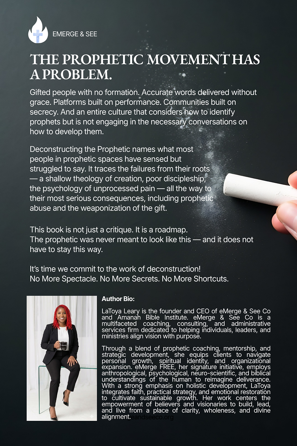 end of book matter with author bio