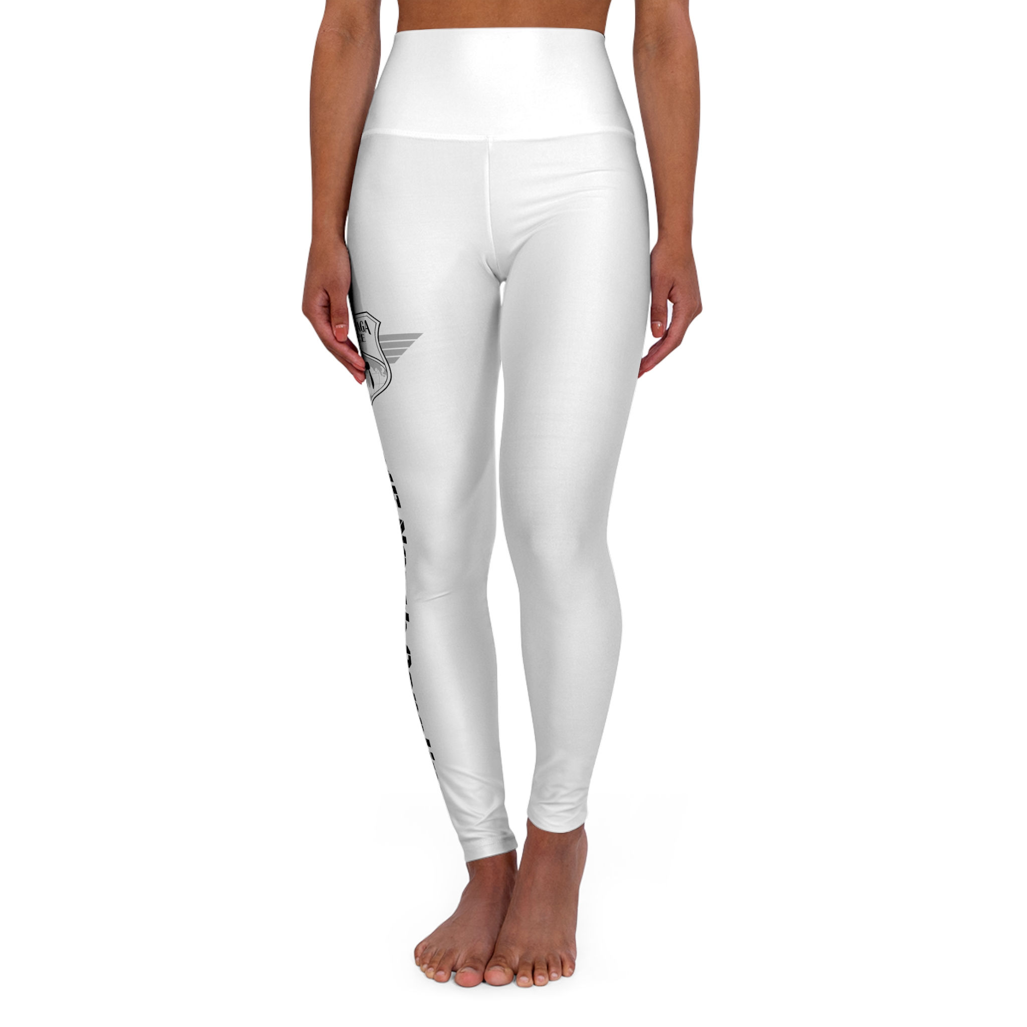 KMF High Waisted Yoga Leggings (AOP)