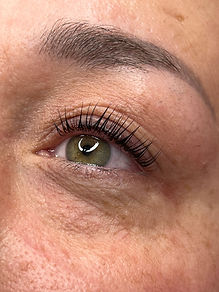 a lash lift that was done at the lash bar in valdosta georgia lash tint