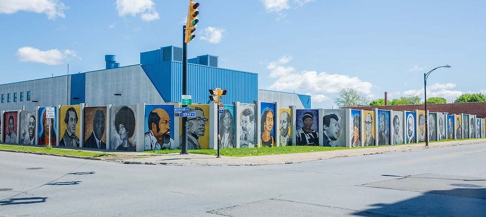 The freedom wall mural