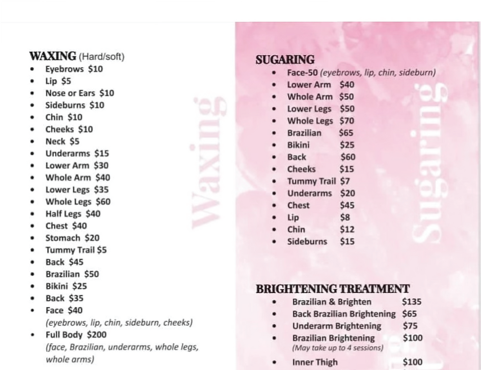 Original Menu Design