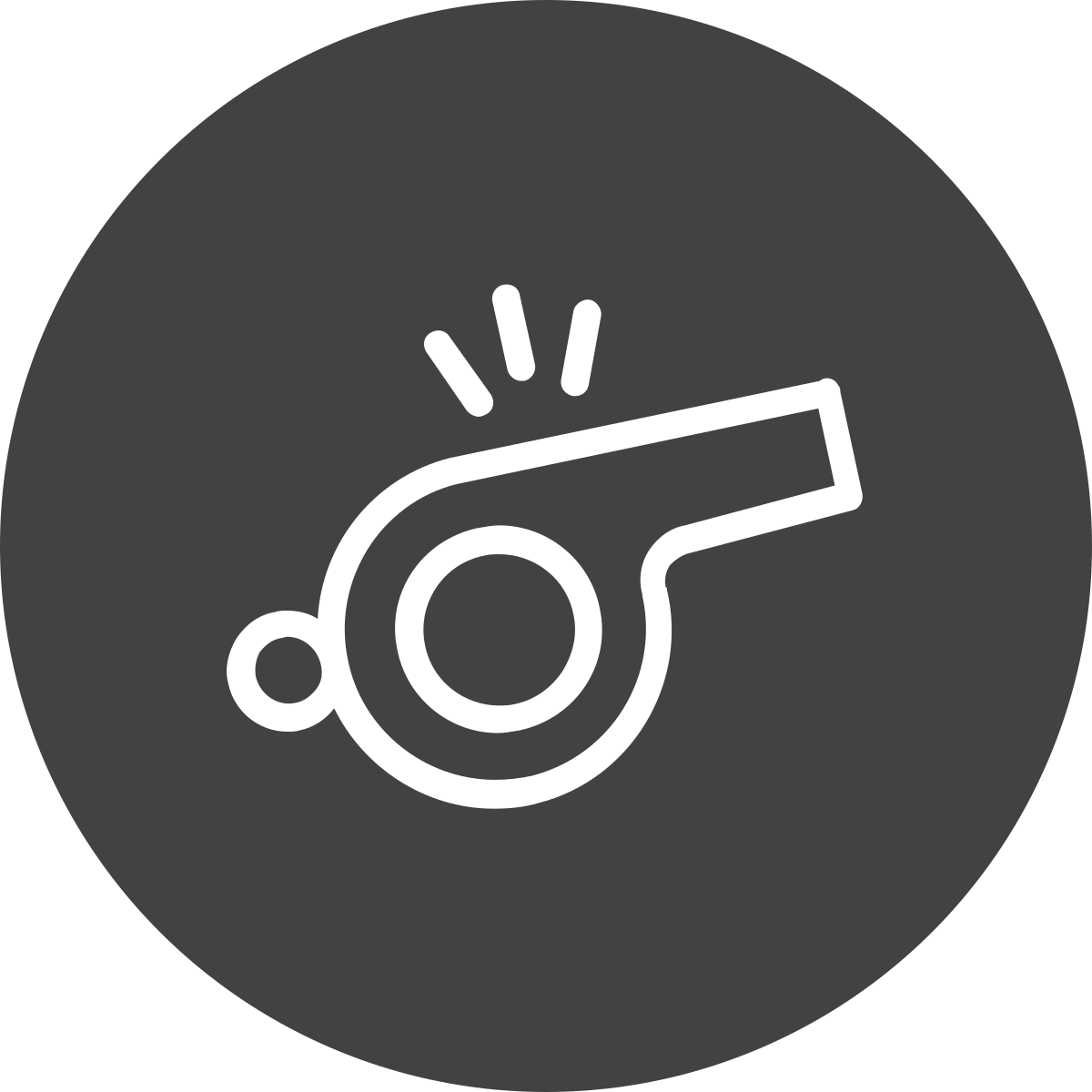 Whistle icon on Scarborough Junior Cricket Club website