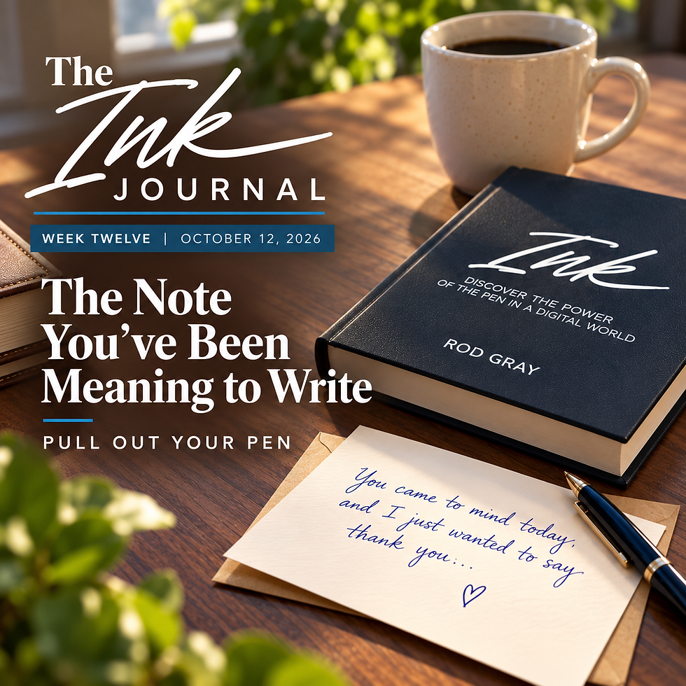 THE INK JOURNAL WEEK TWELVE -OCTOBER 12, 2026
