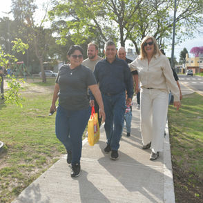 La plaza Héroes de Malvinas luce renovada