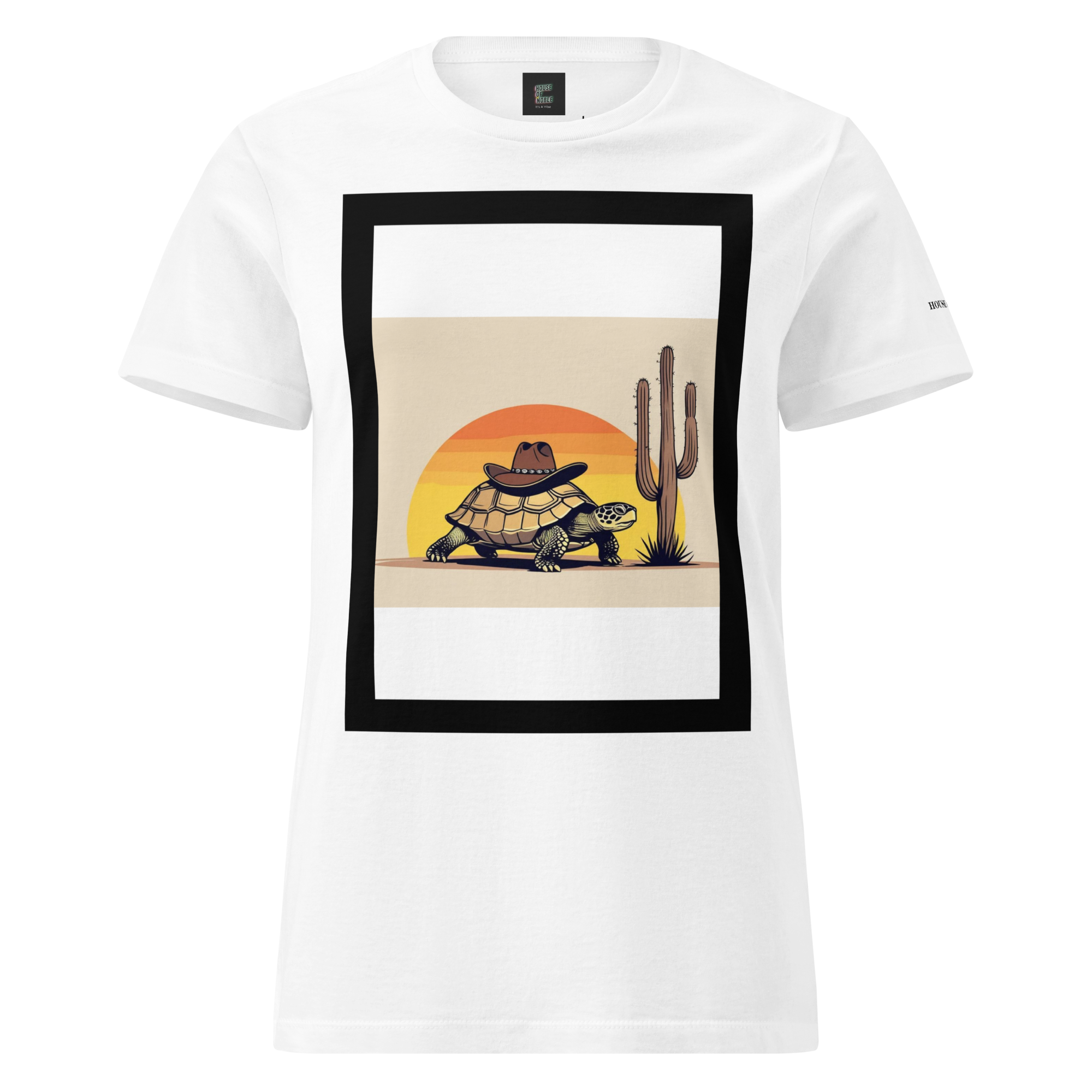Cowboy Turtle Has A Hat Women's SS