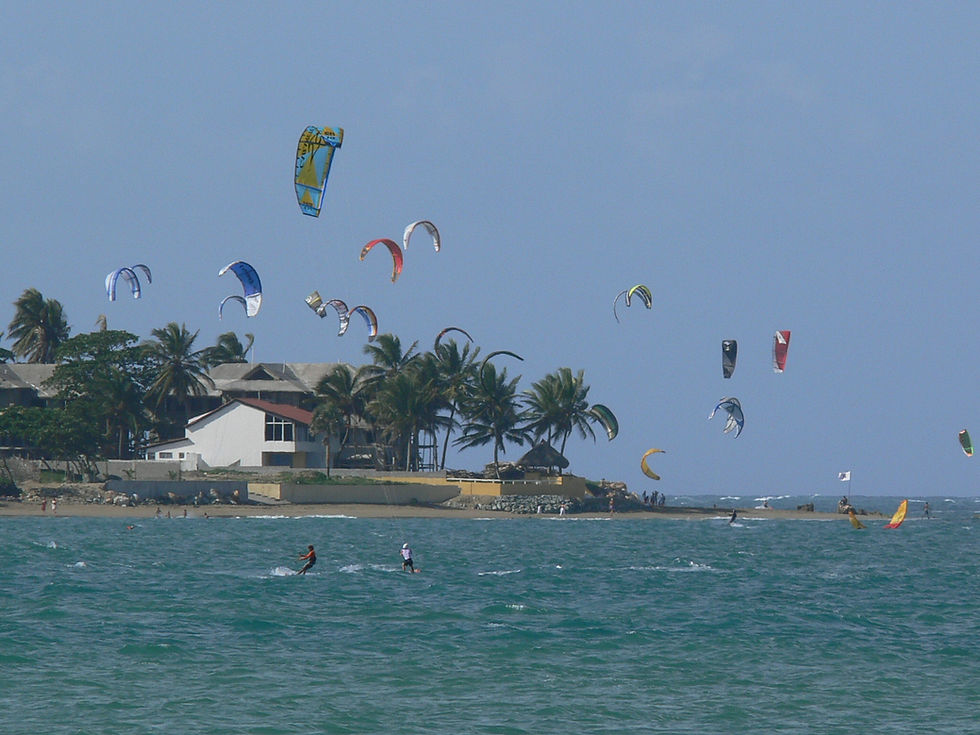 Kitesurf in the Caribbean (By Wikimedia CC)