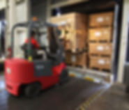 Fork Lift loading boxes