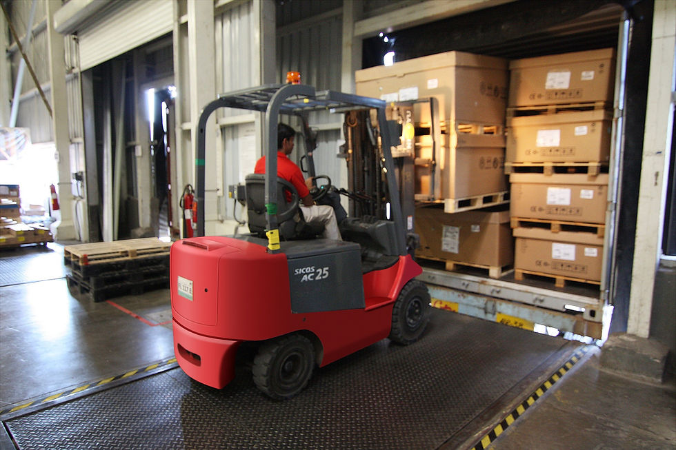Forklift Loading Cargo