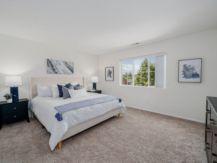 Bedroom with nightstands and soft lighting