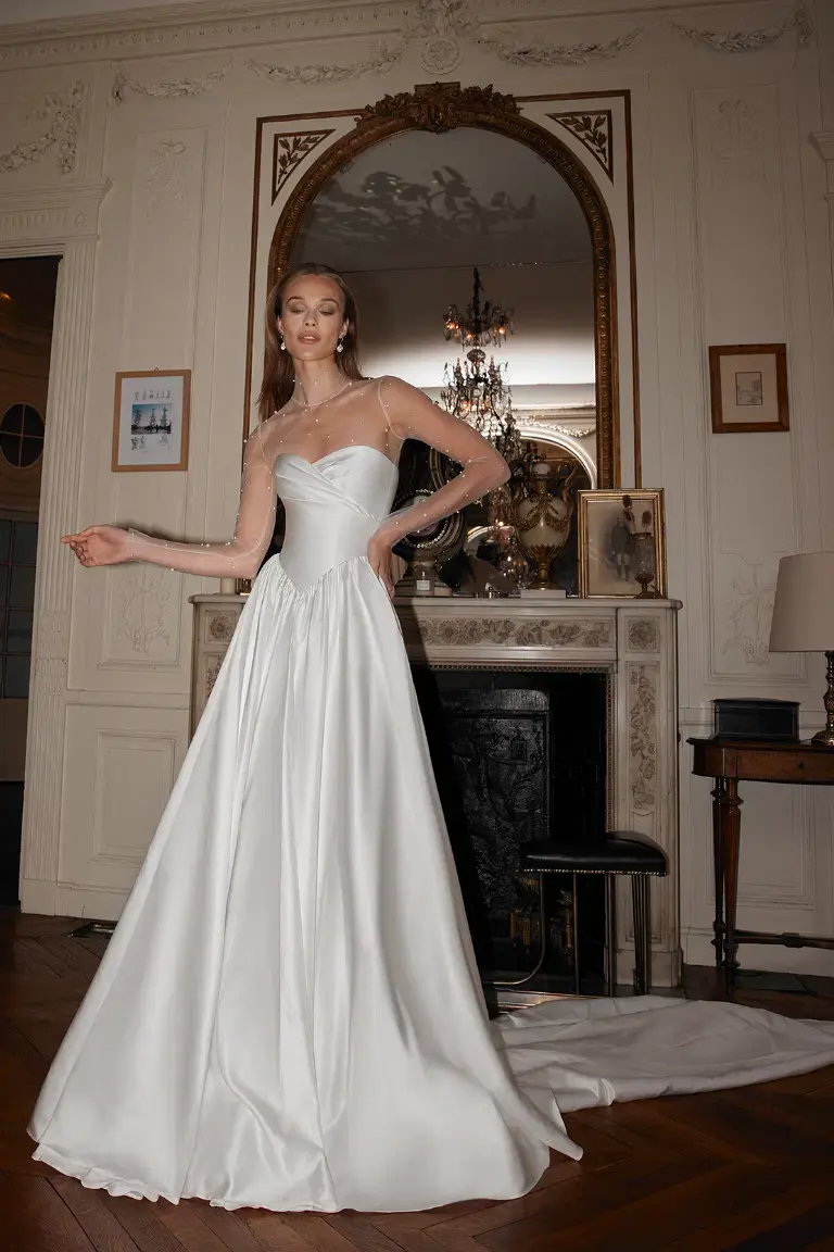 Thumbnail: Flora Bridal Dominic A-line Wedding Dress