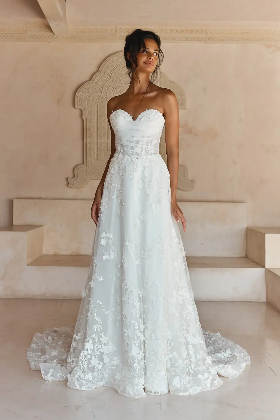 Thumbnail: Madi Lane Lailyn, Floral A-Line Wedding Dress