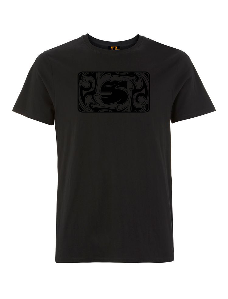 Celtic Black Stamp on Tattoo Black T-Shirt