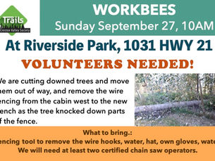 Riverside Wilderness Park Work Bee Sun. Sept. 27th 10AM