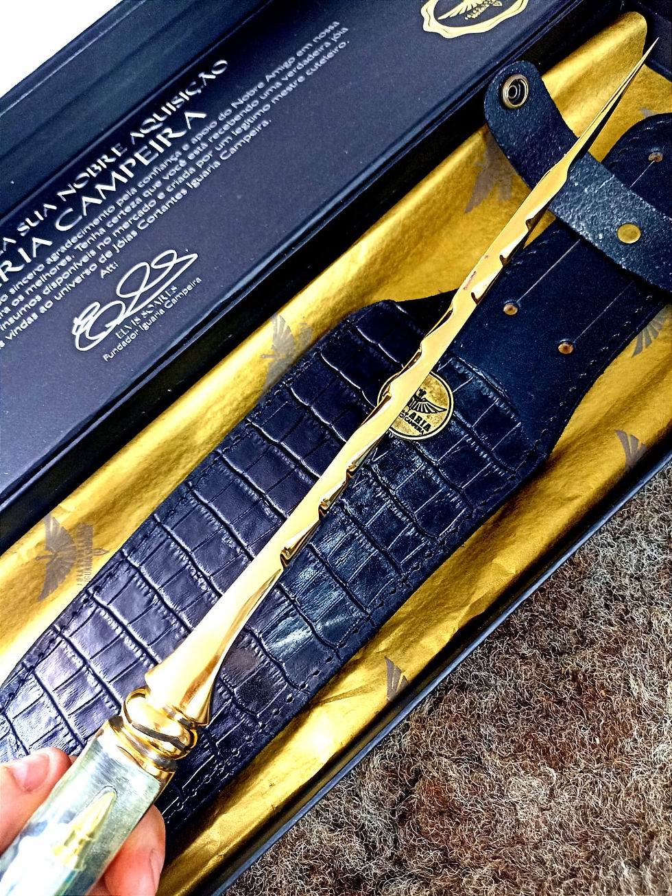 Miniatura: FORJADA BANHADA A OURO 24K