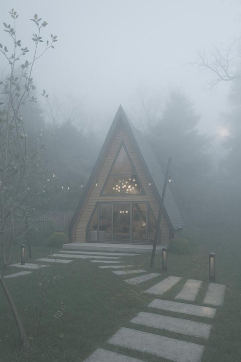 A-Frame Cabin Design & 3D Visualization