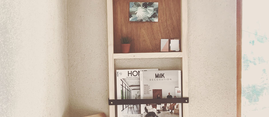 DIY - Un porte revues mural minimaliste