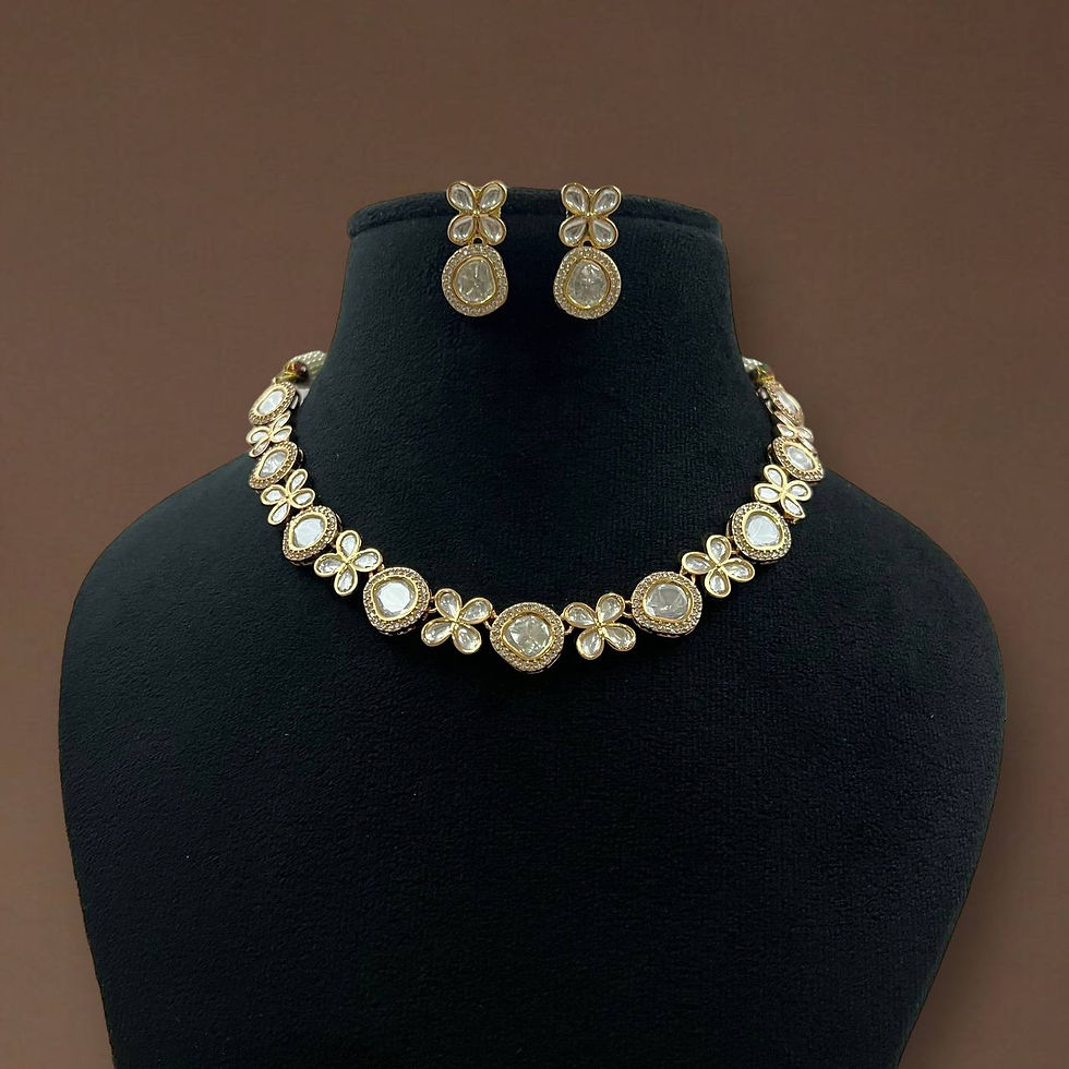 AMARYLLIS VICTORIAN POLKI NECKLACE