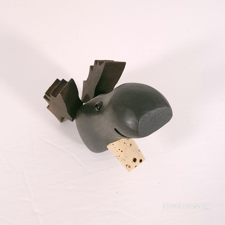 Miniature : Bouchon de liège avec tête d'orignal en bois